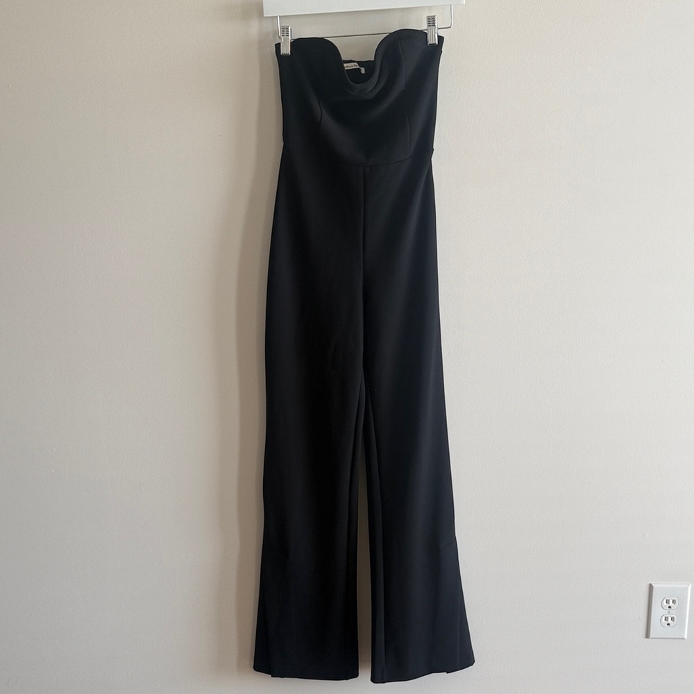 Abercrombie & Fitch Black Strapless Jumpsuit